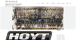Desktop Screenshot of ndarchery.com