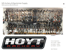 Tablet Screenshot of ndarchery.com
